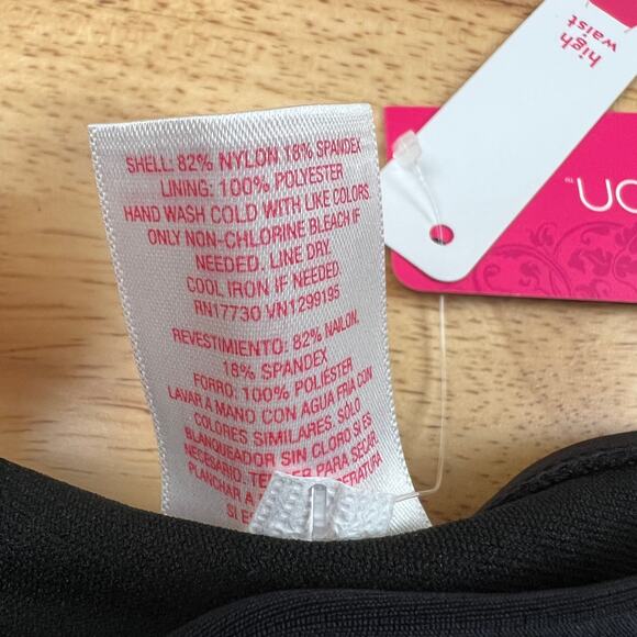 Xhilaration Juniors' High Waisted Black Bikini Bottoms - Size Small - NWT - Picture 5 of 6